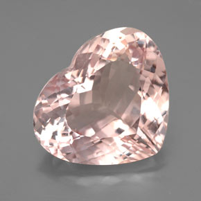 Morganite naturale rosa da 7,33 ct, a forma di cuore, VVS-VS