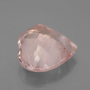 Morganite naturale rosa da 7,33 ct, a forma di cuore, VVS-VS