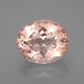 Morganite naturale rosa da 5,42 ct, taglio ovale, VVS