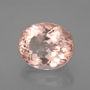 Morganite naturale rosa da 5,42 ct, taglio ovale, VVS