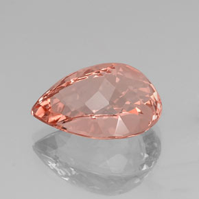 Morganite naturale rosa da 13,03 ct, taglio a pera, VVS