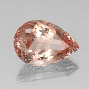 Morganite naturale rosa da 18,29 ct, taglio a pera, VS