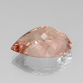 Morganite naturale rosa da 18,29 ct, taglio a pera, VS