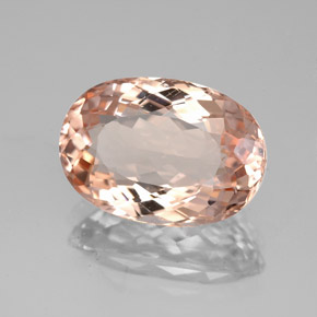 Morganite naturale rosa da 4,47 ct, taglio ovale, VS
