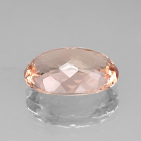 Morganite naturale rosa da 4,47 ct, taglio ovale, VS