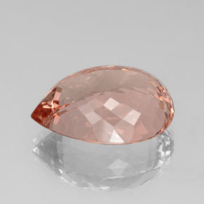 Morganite naturale rosa da 17,78 ct, taglio a pera, VVS