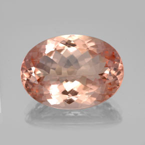 Morganite naturale rosa da 10,92 ct, taglio ovale, VVS