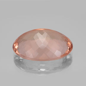 Morganite naturale rosa da 10,92 ct, taglio ovale, VVS