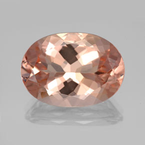 Morganite naturale rosa da 10,55 ct, taglio ovale, VVS