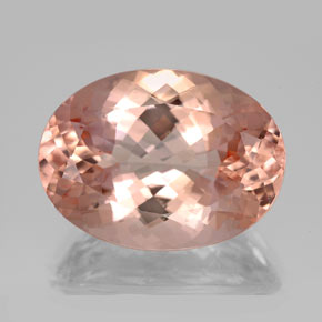 Morganite naturale rosa da 14,36 ct, taglio ovale, VVS