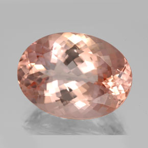 Morganite naturale rosa da 14,36 ct, taglio ovale, VVS
