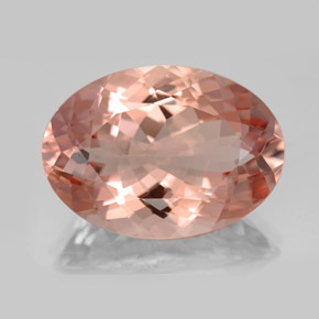 Morganite naturale rosa da 15,30 ct, taglio ovale, VVS