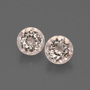 Morganite naturale rosa da  ct, taglio rotondo, VVS-VS