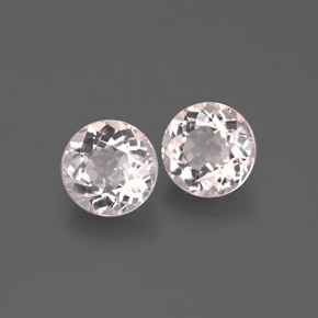 Morganite naturale rosa da  ct, taglio rotondo, VS
