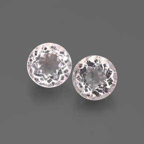 Morganite naturale rosa da  ct, taglio rotondo, VS