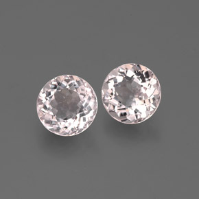 Morganite naturale rosa da  ct, taglio rotondo, VS