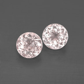 Morganite naturale rosa da  ct, taglio rotondo, VS