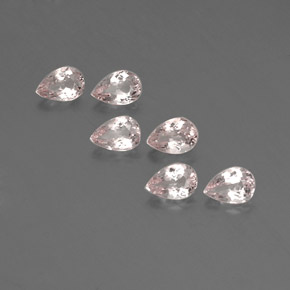 Morganite naturale rosa da  ct, taglio a pera, VVS-VS