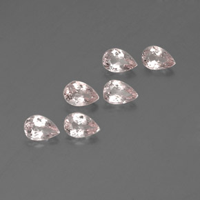 Morganite naturale rosa da  ct, taglio a pera, VVS-VS