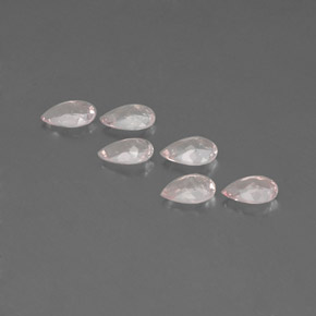 Morganite naturale rosa da  ct, taglio a pera, VVS-VS