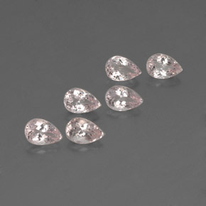Morganite naturale rosa da  ct, taglio a pera, VVS-VS