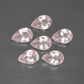 Morganite naturale rosa da  ct, taglio a pera, VVS-VS