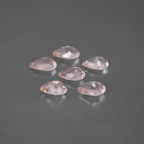 Morganite naturale rosa da  ct, taglio a pera, VVS-VS