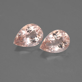 Morganite naturale rosa da  ct, taglio a pera, VVS-VS