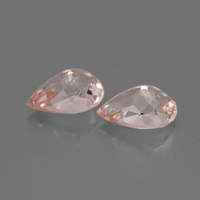 Morganite naturale rosa da  ct, taglio a pera, VVS-VS