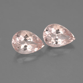 Morganite naturale rosa da  ct, taglio a pera, VVS-VS