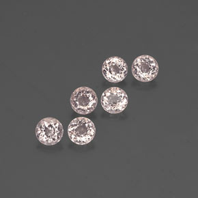 Morganite naturale rosa da  ct, taglio rotondo, VVS-VS