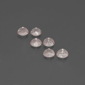 Morganite naturale rosa da  ct, taglio rotondo, VVS-VS