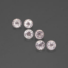 Morganite naturale rosa da 2,17 ct, taglio rotondo, VS