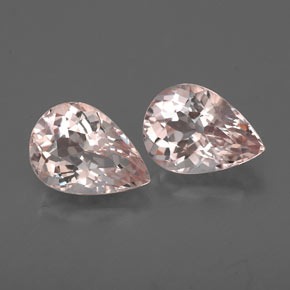 Morganite naturale rosa da  ct, taglio a pera, VVS-VS