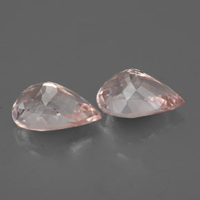 Morganite naturale rosa da  ct, taglio a pera, VVS-VS