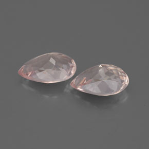 Gemme di Morganite Rosa salmone naturale da  ct, Forma a pera, VS