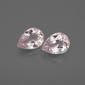 Morganite naturale rosa da  ct, taglio a pera, VVS-VS