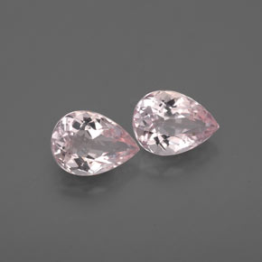 Morganite naturale rosa da  ct, taglio a pera, VVS-VS