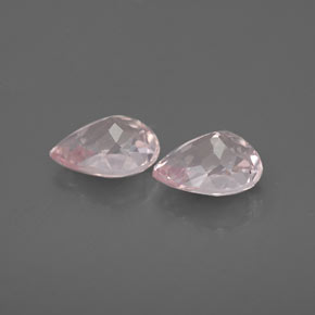 Morganite naturale rosa da  ct, taglio a pera, VVS-VS