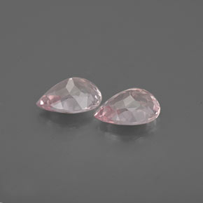 Morganite naturale rosa da  ct, taglio a pera, VVS