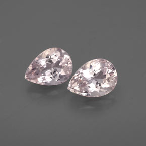 Gemme di Morganite Rosa chiaro naturale da  ct, Forma a pera, VVS