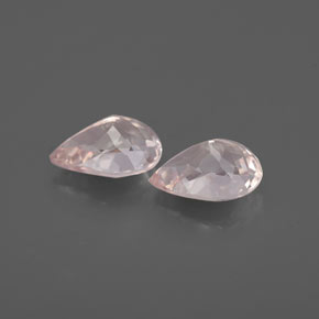 Gemme di Morganite Rosa salmone naturale da  ct, Forma a pera, VVS
