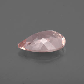 Morganite naturale rosa da 1,48 ct, taglio a pera, VVS-VS