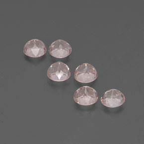 Morganite naturale rosa da  ct, taglio rotondo, VS