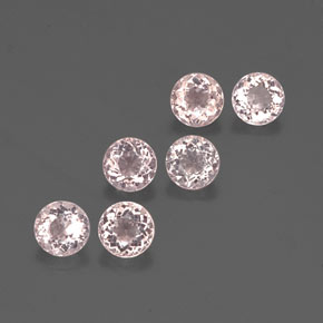 Morganite naturale rosa da  ct, taglio rotondo, VS