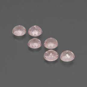 Morganite naturale rosa da  ct, taglio rotondo, VS