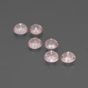 Morganite naturale rosa da  ct, taglio rotondo, VS