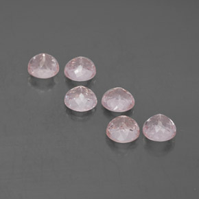 Morganite naturale rosa da  ct, taglio rotondo, VVS-VS