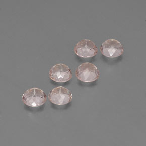 Morganite naturale rosa da  ct, taglio rotondo, VVS-VS