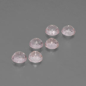 Morganite naturale rosa da  ct, taglio rotondo, VS